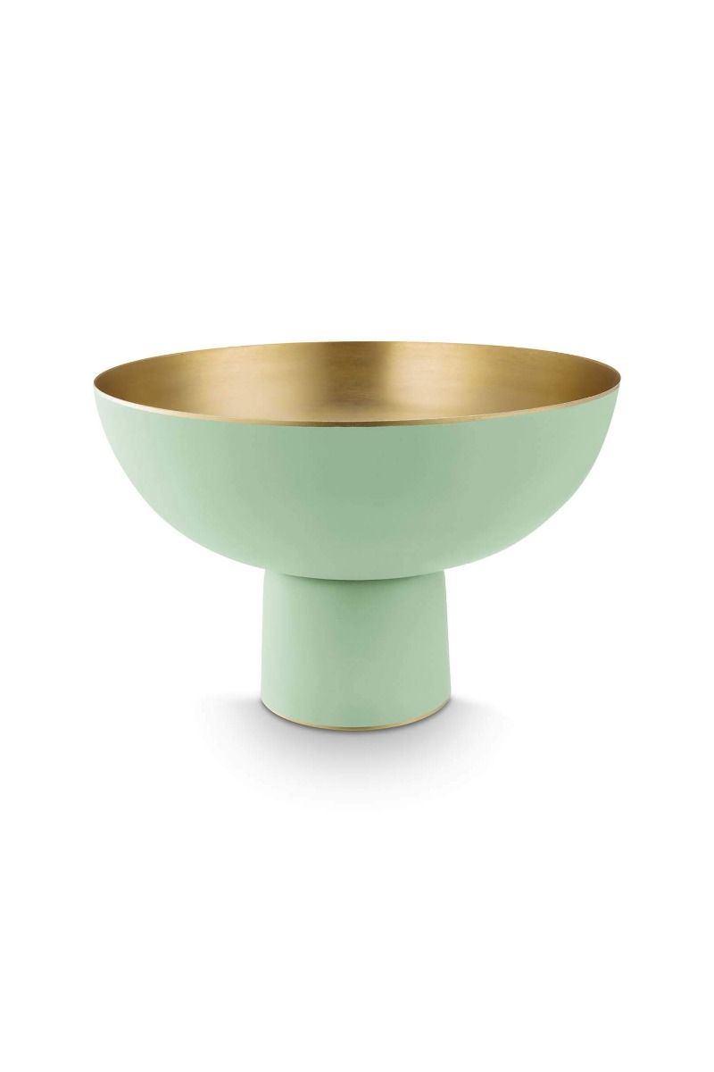 Vaso alto in metallo opaco