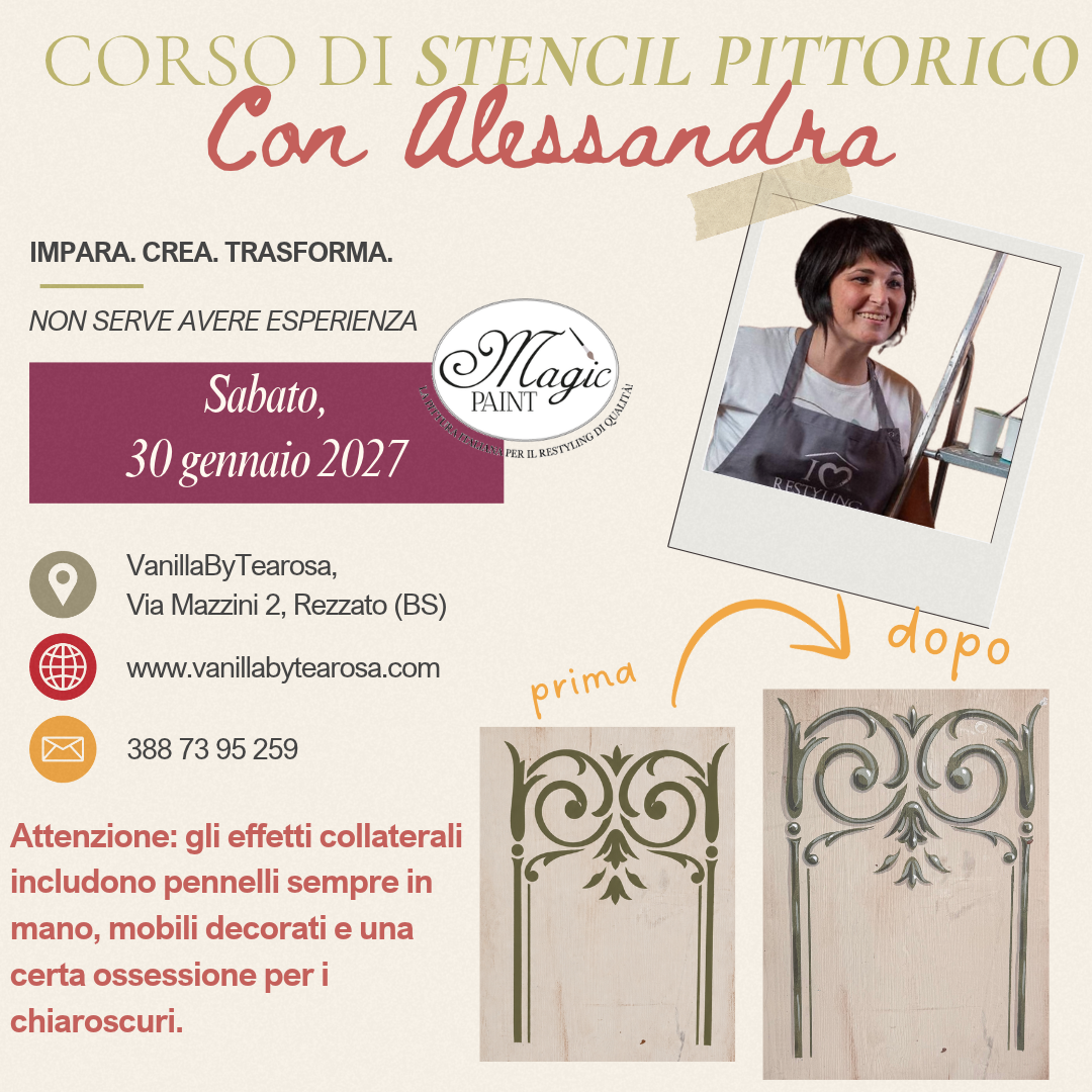 corso di STENCIL PITTORICO con Alessandra Elia