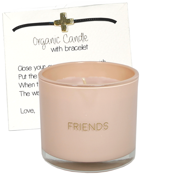 Friends - "candela con braccialetto "
