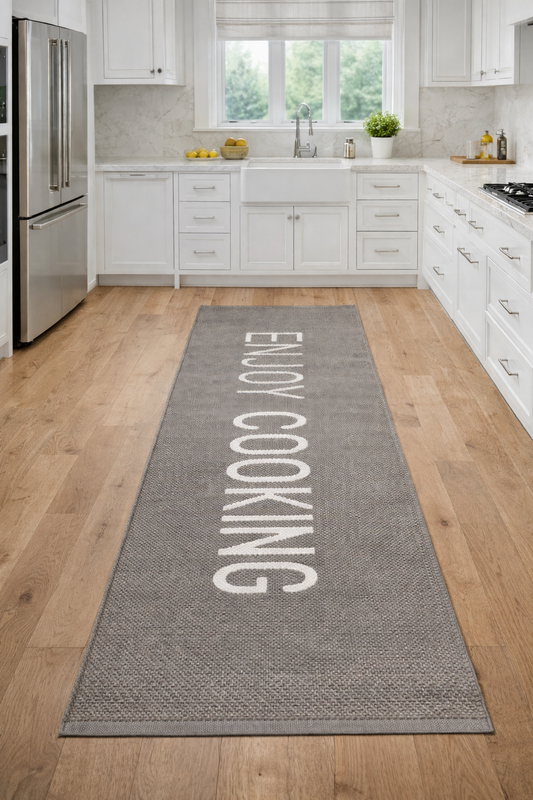 Tappeto Enjoy Cooking - Grigio