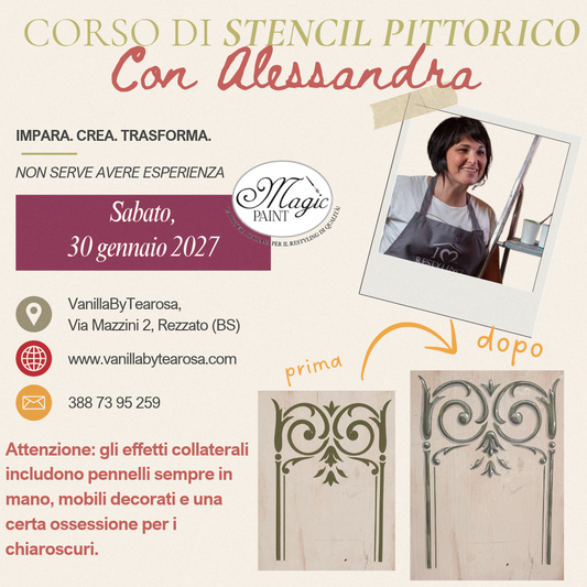corso di STENCIL PITTORICO con Alessandra Elia