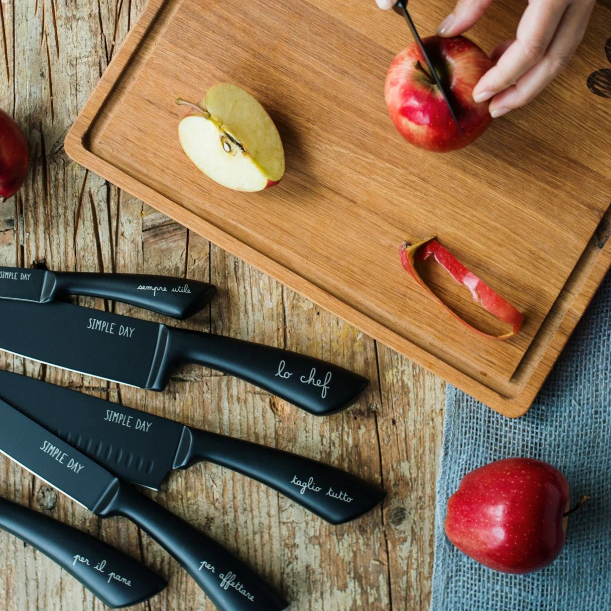 Set 6 coltelli da cucina "Per la cucina"