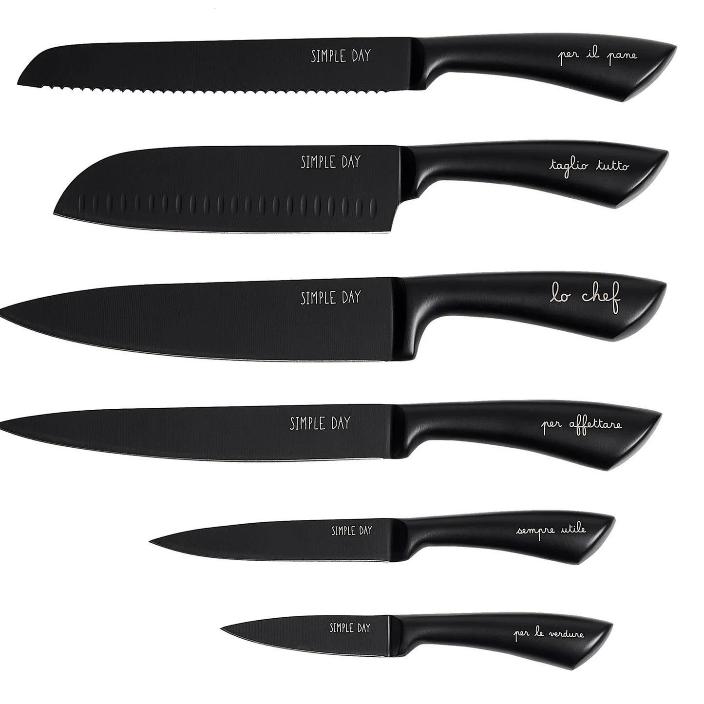 Set 6 coltelli da cucina "Per la cucina"