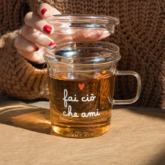 Fai ciò che ami - mug con infusore