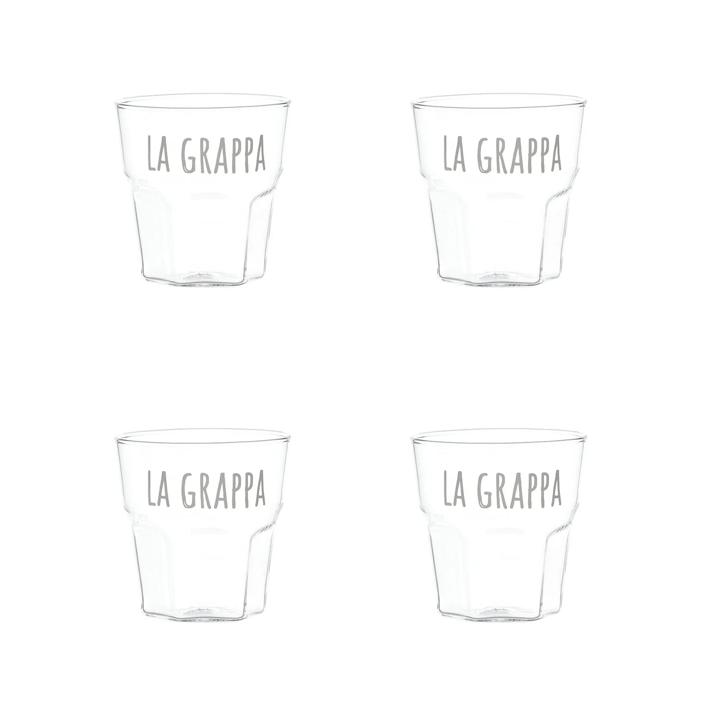 La grappa - set 4 bicchieri