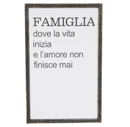 Targa "Famiglia..."